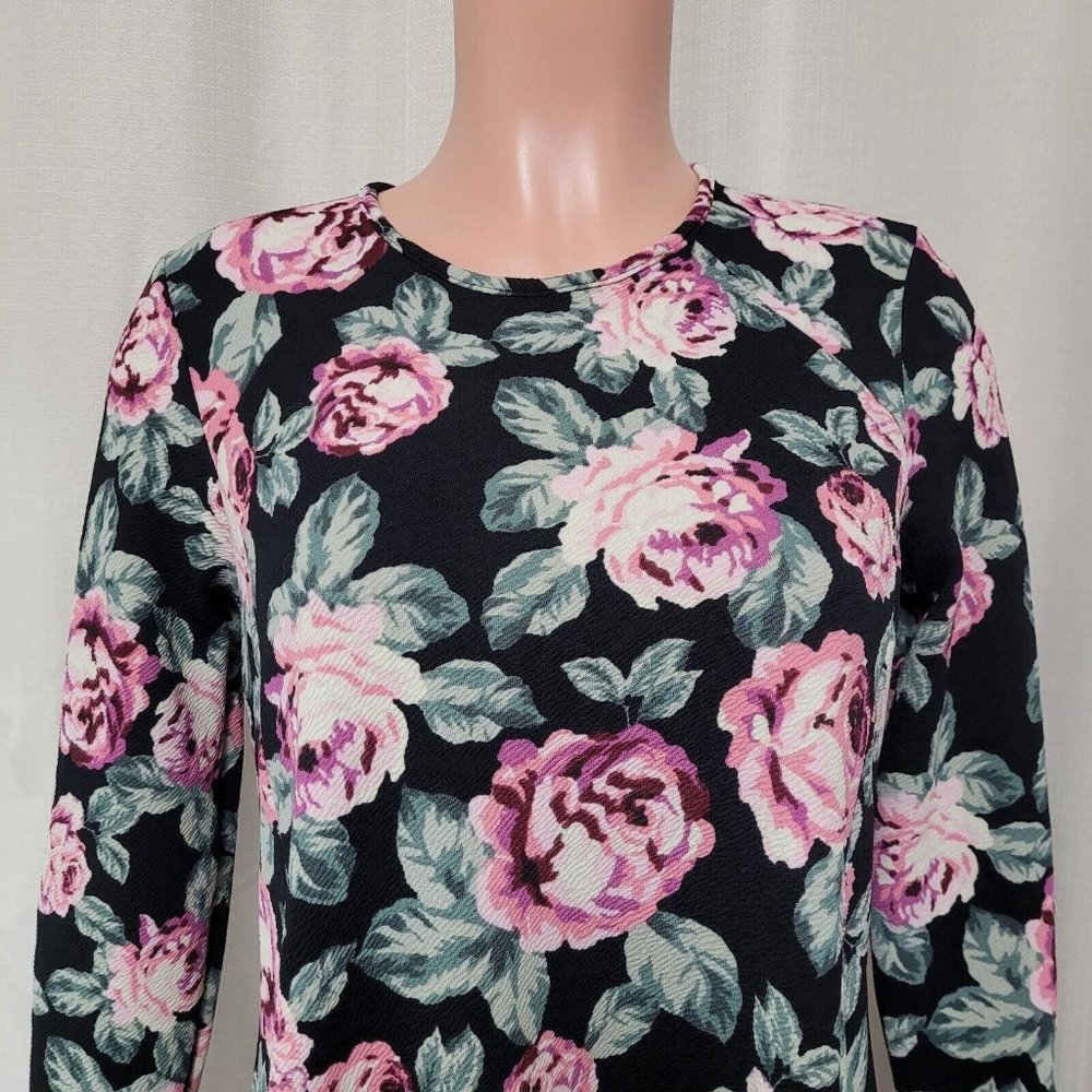 Show Me Your Mumu Harrison Babydoll Dress Women's Size Small Black Floral Print - Picture 2 of 9